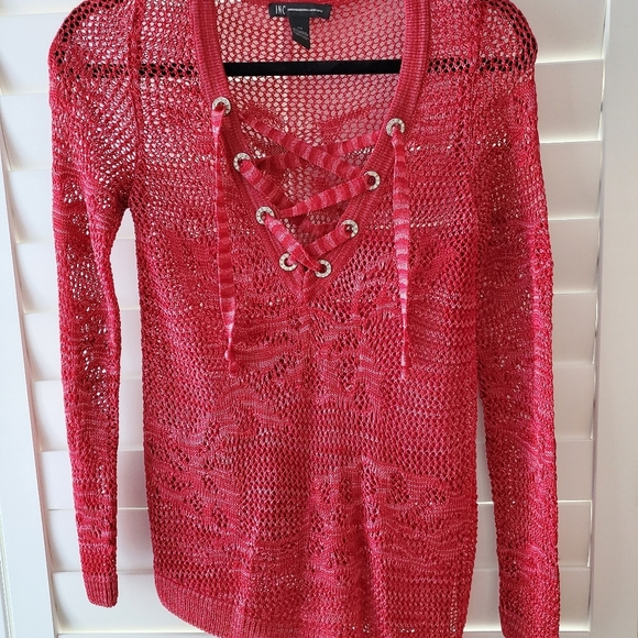 INC Metallic Thread Sweater - Picture 5 of 6